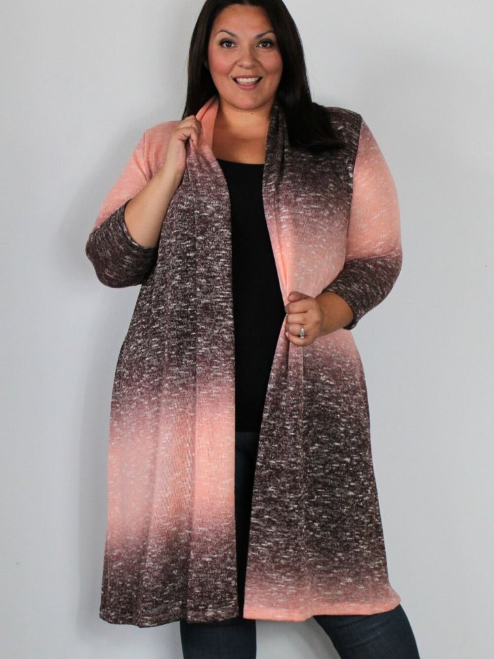 Plus Size Long Cardigan 6X